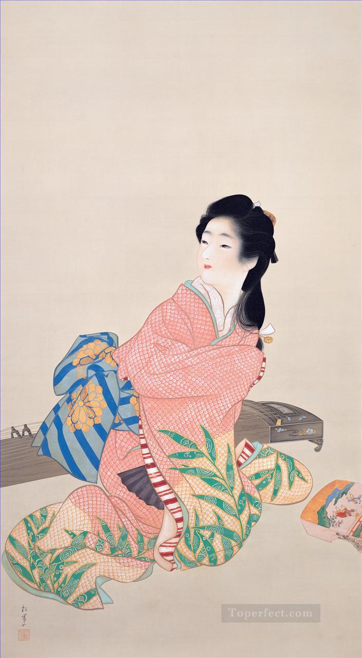 Daughter Miyuki Uemura Shoen Bijin ga beautiful women Oil Paintings